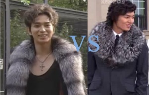 domyouji's fur jacket vs. jun pyo's fur jacket